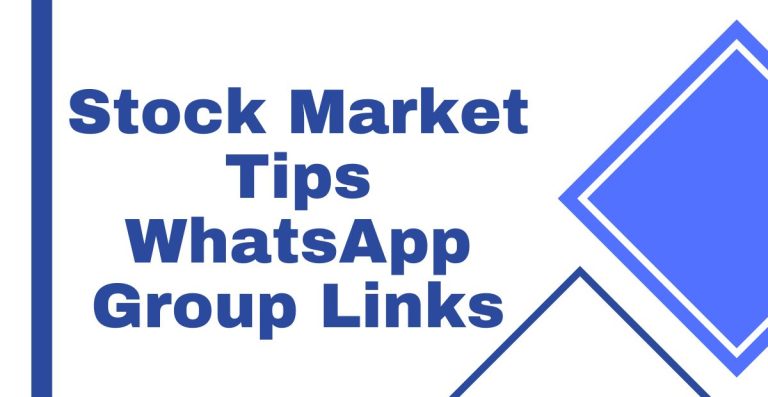 Stock Market Tips WhatsApp Group Links